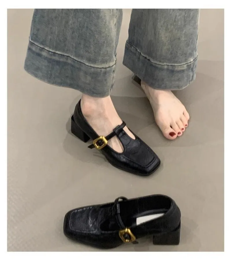 Kadın Kare Burunlu, T-Şeritli, - Women'S Shoes incelemesi ve fiyatı