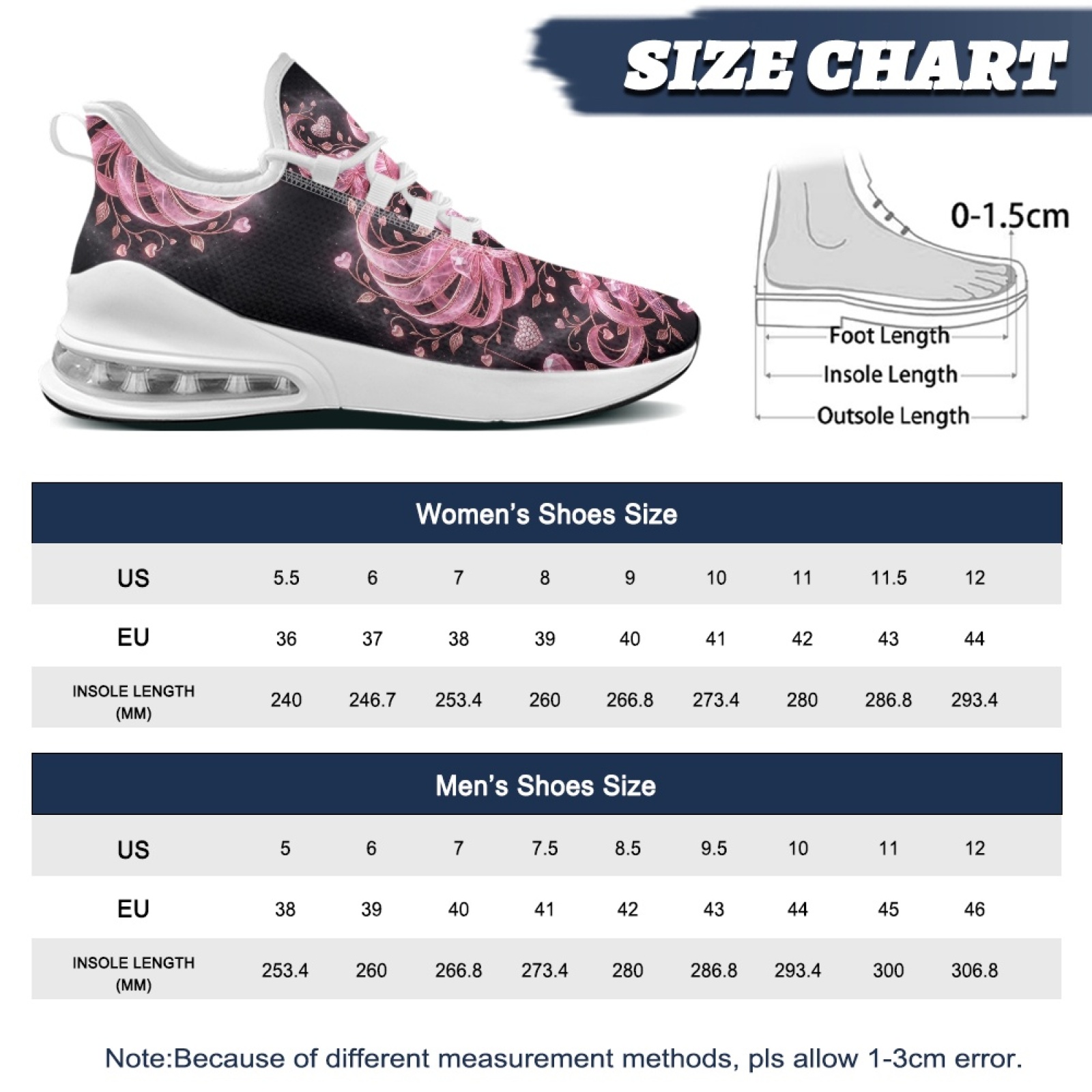 PENSTROLL Pembe Kalpli, Çiçek  - Breathable Mesh Athletic Shoes incelemesi ve fiyatı